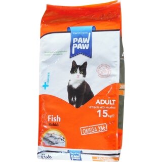 Paw Paw Adult Balıklı 15 kg Kedi Maması kullananlar yorumlar